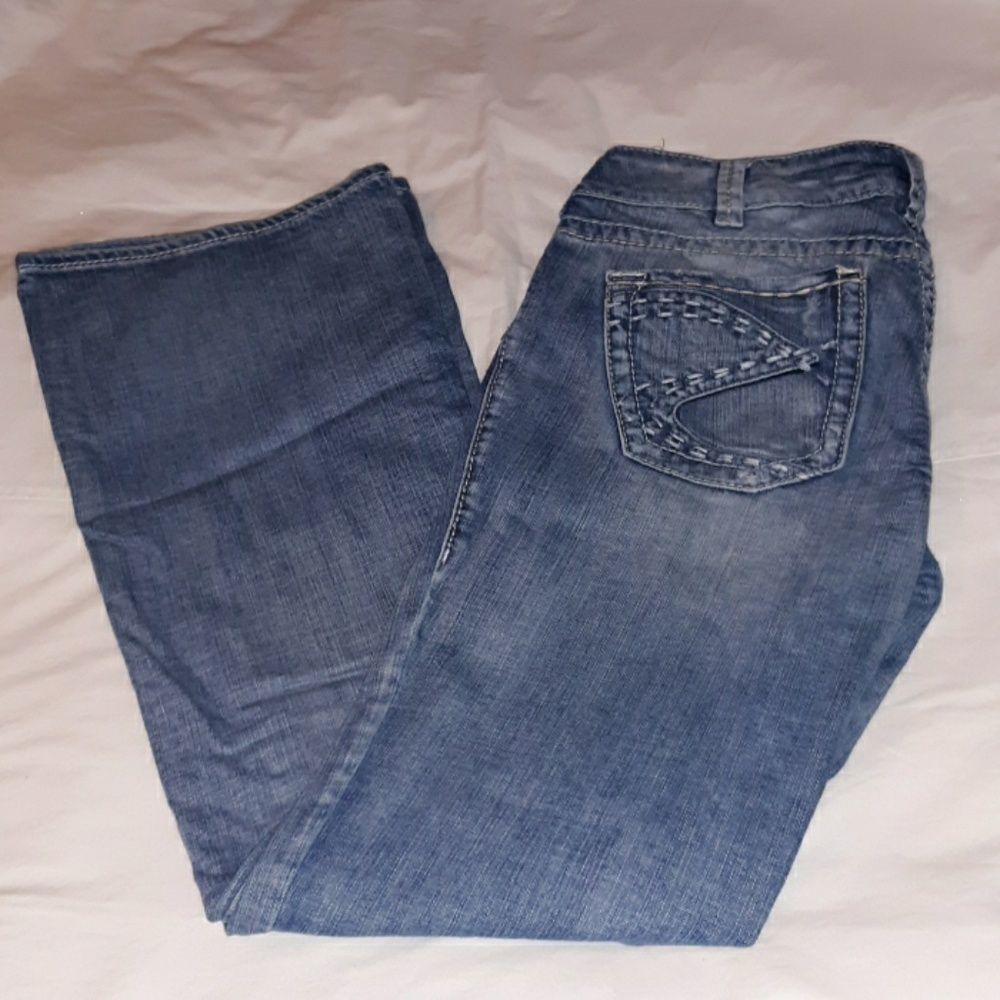 Silver Jeans Suki Flare Jeans W30/L32 Thick Stitch